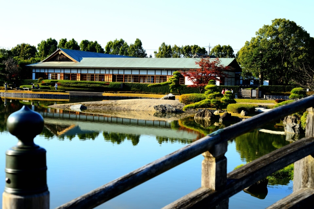 花田苑　日本庭園　架け橋