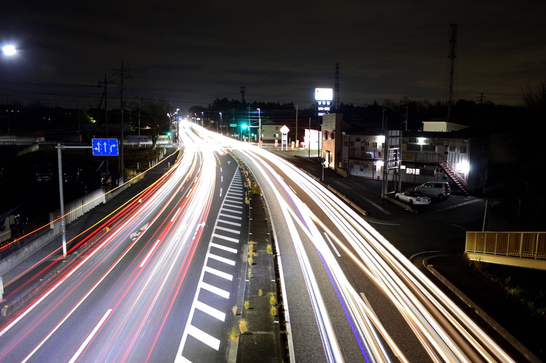 一眼レフ　光跡