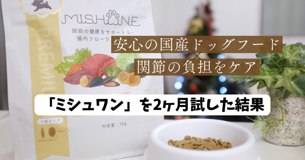 ミシュワン　関節ケア　2ヶ月試した結果